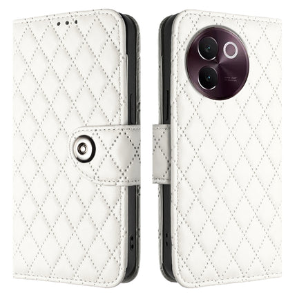 Rhombic Texture Flip Leather Phone Case with Lanyard, For vivo V30e, For vivo iQOO Z9x, For vivo Y20 / Y20i / Y20s / Y20a, For vivo iQOO U1x / Y11s / Y12s / Y12a