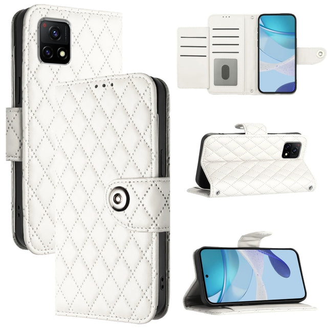 Rhombic Texture Flip Leather Phone Case with Lanyard, For vivo Y31s 5G / Y72 5G India, For vivo Y70s, For vivo Y30 4G Global, For vivo Y19 / U3 / Y5s / Z5i / U20