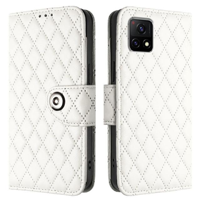 Rhombic Texture Flip Leather Phone Case with Lanyard, For vivo Y31s 5G / Y72 5G India, For vivo Y70s, For vivo Y30 4G Global, For vivo Y19 / U3 / Y5s / Z5i / U20