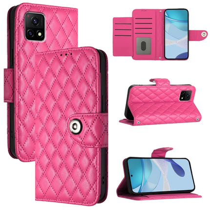 Rhombic Texture Flip Leather Phone Case with Lanyard, For vivo Y31s 5G / Y72 5G India, For vivo Y70s, For vivo Y30 4G Global, For vivo Y19 / U3 / Y5s / Z5i / U20