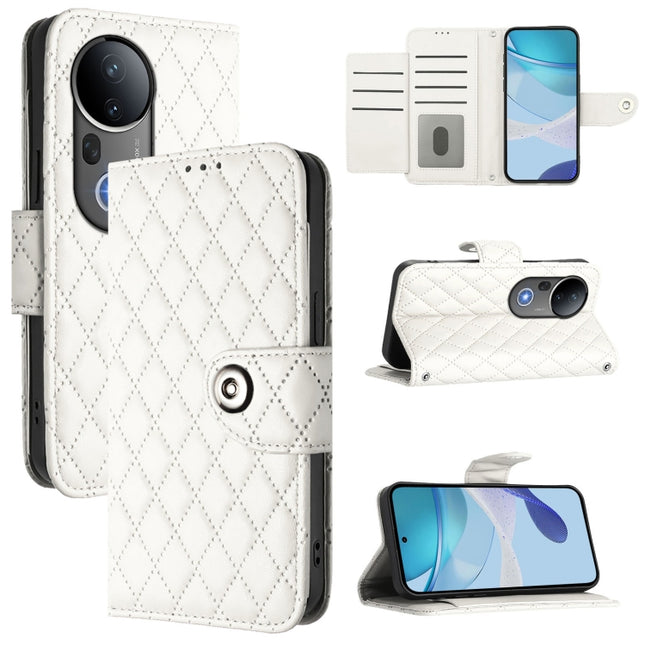 Rhombic Texture Flip Leather Phone Case with Lanyard, For vivo S20 Pro 5G, For vivo Y300 5G, For vivo S19 Pro, For vivo S19