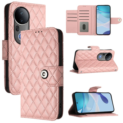 Rhombic Texture Flip Leather Phone Case with Lanyard, For vivo S20 Pro 5G, For vivo Y300 5G, For vivo S19 Pro, For vivo S19