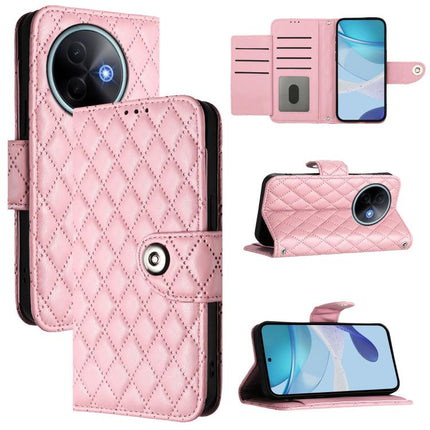 Rhombic Texture Flip Leather Phone Case with Lanyard, For vivo S30 Pro mini, For vivo S30, For vivo Y39 5G Global, For vivo V50 Lite 5G