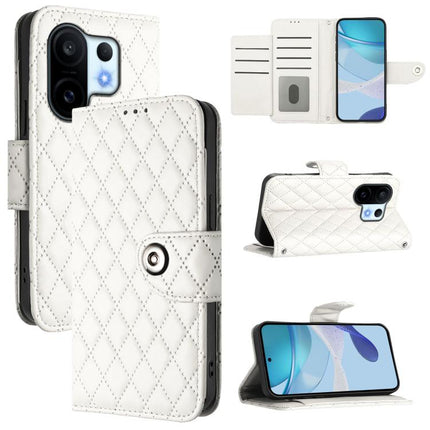 Rhombic Texture Flip Leather Phone Case with Lanyard, For vivo S30 Pro mini, For vivo S30, For vivo Y39 5G Global, For vivo V50 Lite 5G