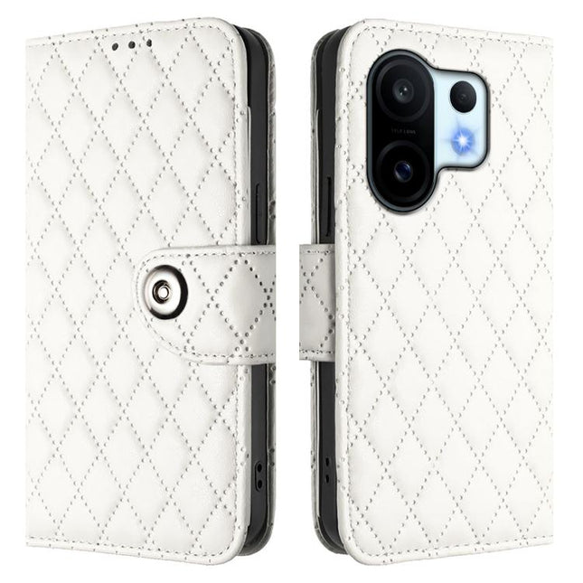 Rhombic Texture Flip Leather Phone Case with Lanyard, For vivo S30 Pro mini, For vivo S30, For vivo Y39 5G Global, For vivo V50 Lite 5G