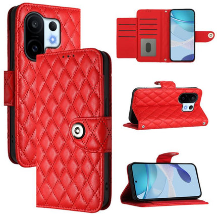 Rhombic Texture Flip Leather Phone Case with Lanyard, For vivo S30 Pro mini, For vivo S30, For vivo Y39 5G Global, For vivo V50 Lite 5G