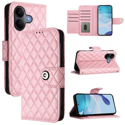 Rhombic Texture Flip Leather Phone Case with Lanyard, For vivo V60 Lite 5G Global, For vivo Y400 5G Global, For vivo Y400 4G, For vivo V60 5G Global