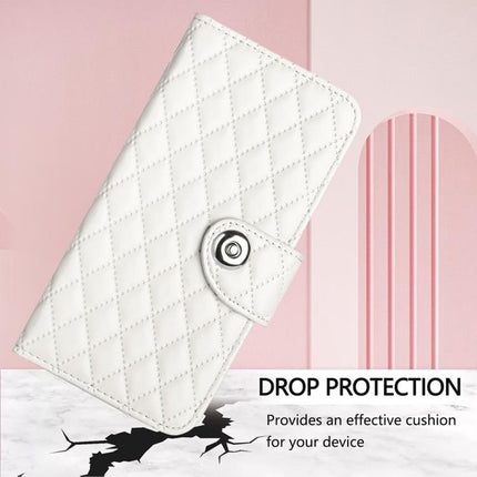Rhombic Texture Flip Leather Phone Case with Lanyard, For vivo X300 FE 5G Russia / 5G Zeiss, For vivo X300s 5G, For vivo V70 FE 5G, For vivo Y21 5G 2026 Global / Y05 4G