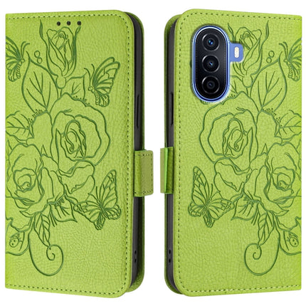Embossed Rose RFID Anti-theft Leather Phone Case, For Huawei Enjoy 50 4G / nova Y70 Plus, For Huawei nova 9, For Huawei P50 Pro, For Huawei P50