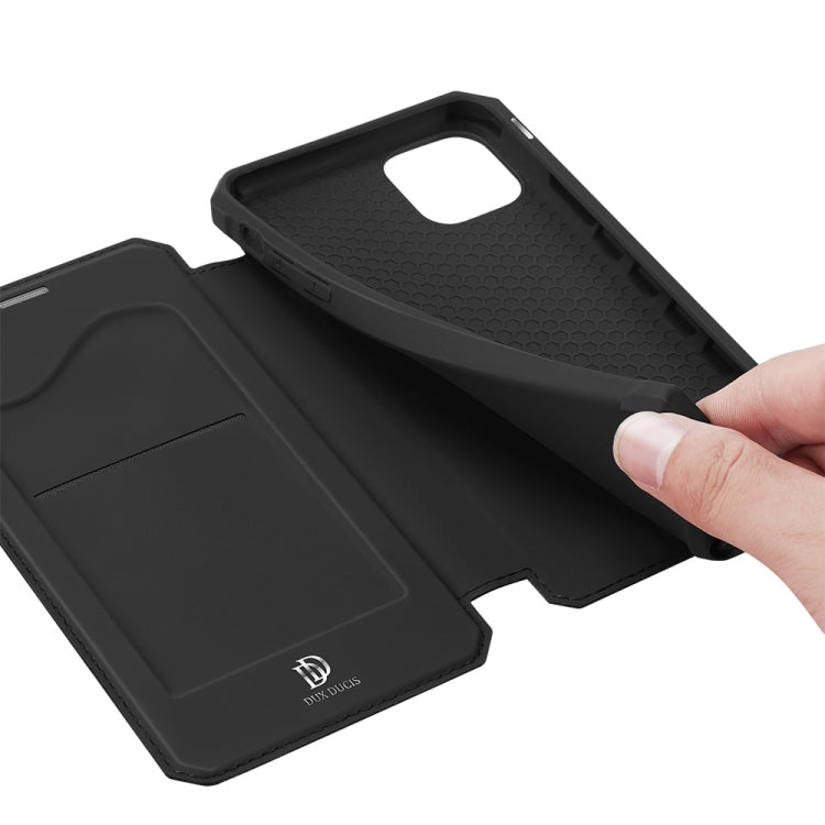 DUX DUCIS Skin X Series PU + TPU Horizontal Flip Leather Case with Holder & Card Slots, For iPhone 12 Pro Max
