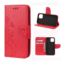 Butterfly Flower Pattern Horizontal Flip Leather Case with Holder & Card Slots & Wallet, For iPhone 12 mini, For iPhone 12 / 12 Pro, For iPhone 12 Pro Max