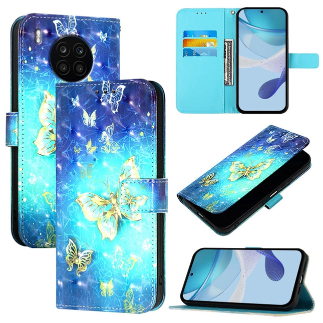 3D Painting Horizontal Flip Leather Phone Case, For Honor 60, For Honor 50 Lite / Huawei Nova 8i, For Honor 50 Pro / Huawei Nova 9 Pro