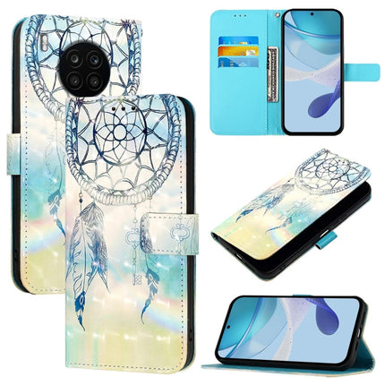 3D Painting Horizontal Flip Leather Phone Case, For Honor 60, For Honor 50 Lite / Huawei Nova 8i, For Honor 50 Pro / Huawei Nova 9 Pro
