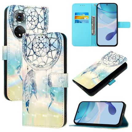 3D Painting Horizontal Flip Leather Phone Case, For Honor 60, For Honor 50 Lite / Huawei Nova 8i, For Honor 50 Pro / Huawei Nova 9 Pro