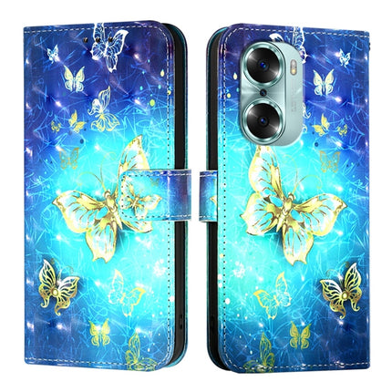 3D Painting Horizontal Flip Leather Phone Case, For Honor 60, For Honor 50 Lite / Huawei Nova 8i, For Honor 50 Pro / Huawei Nova 9 Pro