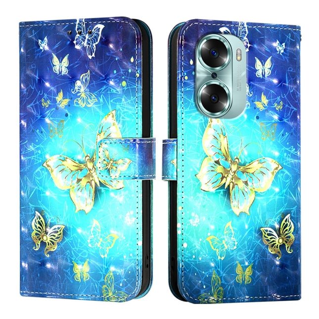 3D Painting Horizontal Flip Leather Phone Case, For Honor 60, For Honor 50 Lite / Huawei Nova 8i, For Honor 50 Pro / Huawei Nova 9 Pro