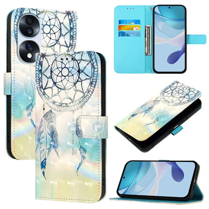 3D Painting Horizontal Flip Leather Phone Case, For Honor X40i, For Honor 70 Pro, For Honor 70