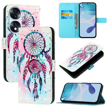 3D Painting Horizontal Flip Leather Phone Case, For Honor X40i, For Honor 70 Pro, For Honor 70