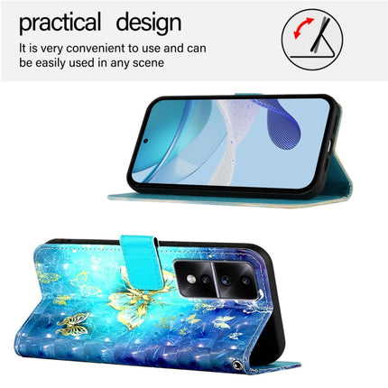 3D Painting Horizontal Flip Leather Phone Case, For Honor 80 GT, For Honor 80, For Honor X30 2021 / X9 4G / 5G