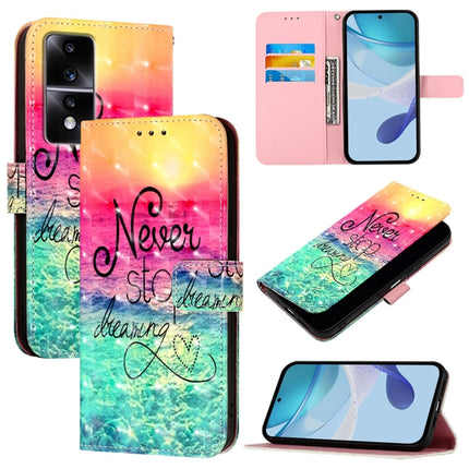 3D Painting Horizontal Flip Leather Phone Case, For Honor 80 GT, For Honor 80, For Honor X30 2021 / X9 4G / 5G