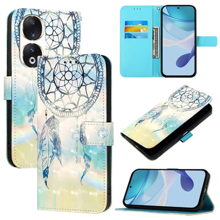3D Painting Horizontal Flip Leather Phone Case, For Honor 90 Lite / X50i, For Honor 90 Pro, For Honor 90