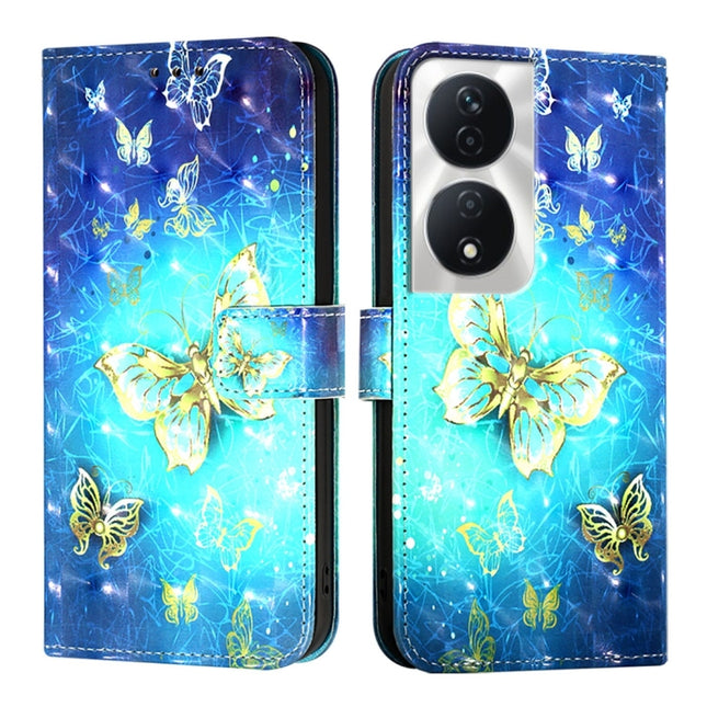 3D Painting Horizontal Flip Leather Phone Case, For Honor 90 Smart / X7b 4G / 5G Global, For Honor Magic6 Pro Global, For Honor Magic6 Global