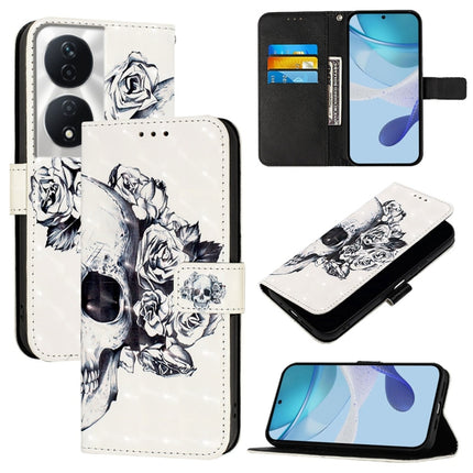 3D Painting Horizontal Flip Leather Phone Case, For Honor 90 Smart / X7b 4G / 5G Global, For Honor Magic6 Pro Global, For Honor Magic6 Global