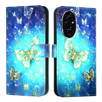 3D Painting Horizontal Flip Leather Phone Case, For Honor 200, For Honor Play 50, For Honor 200 Lite Global