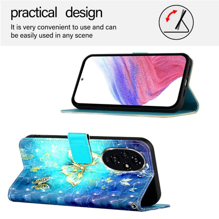 3D Painting Horizontal Flip Leather Phone Case, For Honor 200, For Honor Play 50, For Honor 200 Lite Global