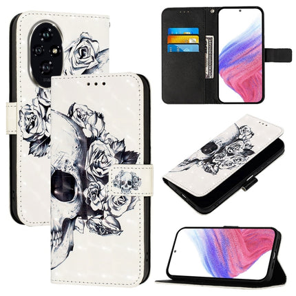 3D Painting Horizontal Flip Leather Phone Case, For Honor 200, For Honor Play 50, For Honor 200 Lite Global