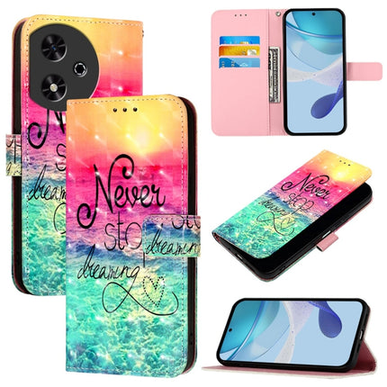 3D Painting Horizontal Flip Leather Phone Case, For Honor 200, For Honor Play 50, For Honor 200 Lite Global