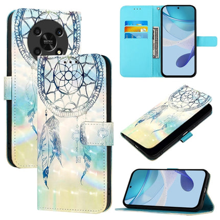 3D Painting Horizontal Flip Leather Phone Case, For Honor 80 GT, For Honor 80, For Honor X30 2021 / X9 4G / 5G