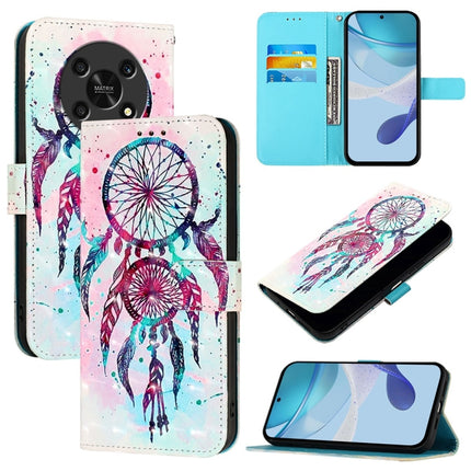 3D Painting Horizontal Flip Leather Phone Case, For Honor 80 GT, For Honor 80, For Honor X30 2021 / X9 4G / 5G
