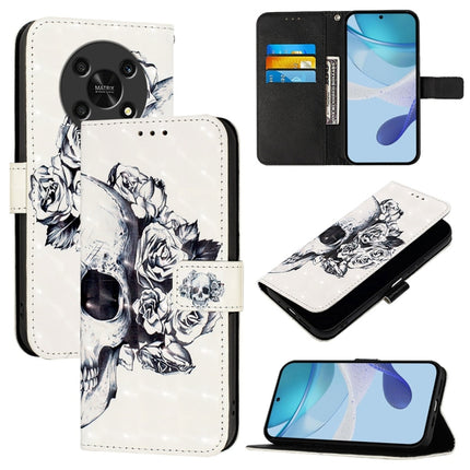 3D Painting Horizontal Flip Leather Phone Case, For Honor 80 GT, For Honor 80, For Honor X30 2021 / X9 4G / 5G