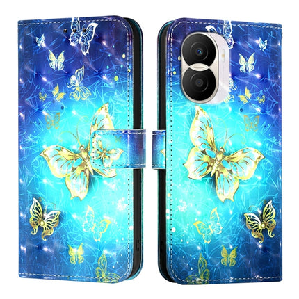 3D Painting Horizontal Flip Leather Phone Case, For Honor X40i, For Honor 70 Pro, For Honor 70