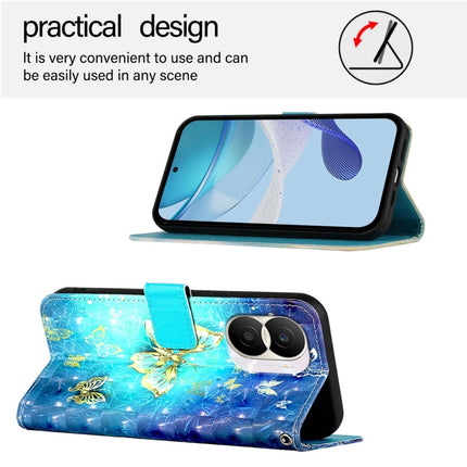 3D Painting Horizontal Flip Leather Phone Case, For Honor X40i, For Honor 70 Pro, For Honor 70