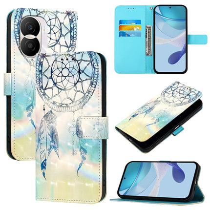 3D Painting Horizontal Flip Leather Phone Case, For Honor X40i, For Honor 70 Pro, For Honor 70