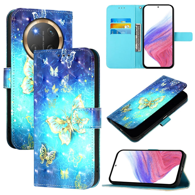 3D Painting Horizontal Flip Leather Phone Case, For Honor X9c 5G, For Honor 200 Smart 5G Global, For Honor X6b