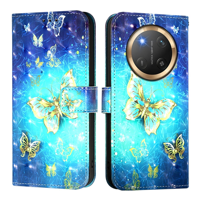 3D Painting Horizontal Flip Leather Phone Case, For Honor X9c 5G, For Honor 200 Smart 5G Global, For Honor X6b