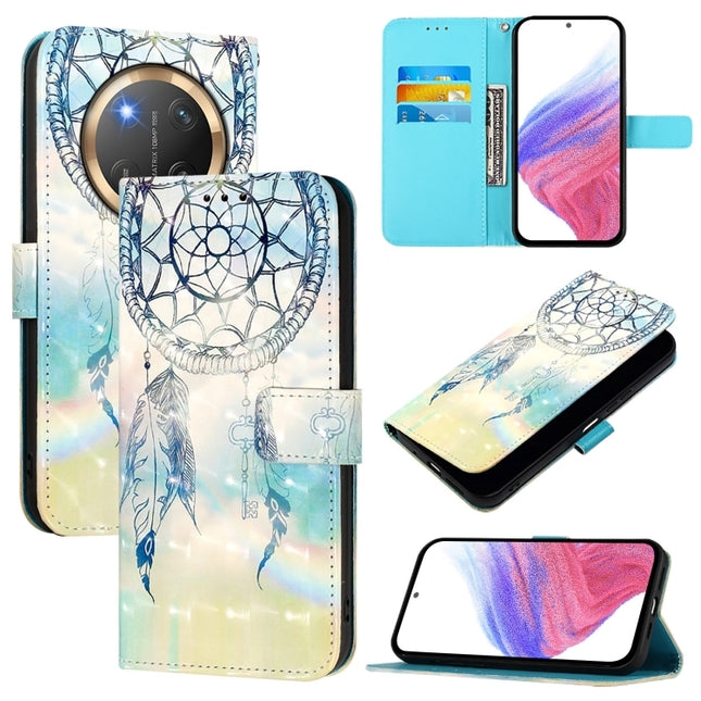 3D Painting Horizontal Flip Leather Phone Case, For Honor X9c 5G, For Honor 200 Smart 5G Global, For Honor X6b