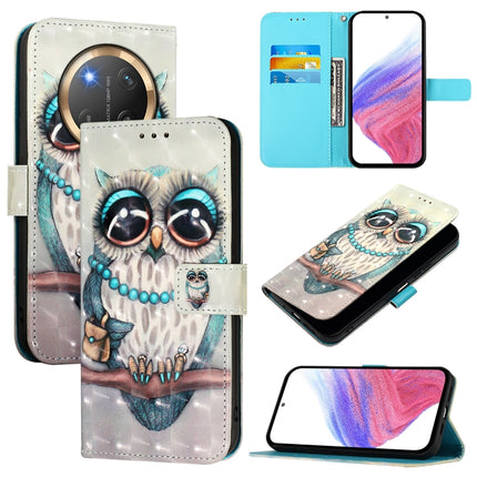 3D Painting Horizontal Flip Leather Phone Case, For Honor X9c 5G, For Honor 200 Smart 5G Global, For Honor X6b