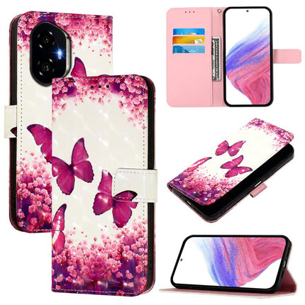 3D Painting Horizontal Flip Leather Phone Case, For Honor X9C Smart 5G, For Honor 300 Pro / 300 Ultra, For Honor 300