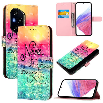 3D Painting Horizontal Flip Leather Phone Case, For Honor X9C Smart 5G, For Honor 300 Pro / 300 Ultra, For Honor 300