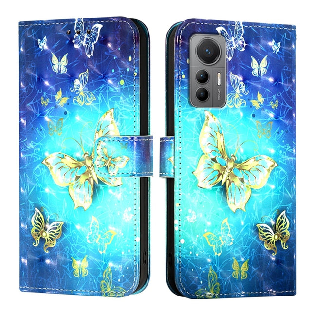 3D Painting Horizontal Flip Leather Phone Case, For Xiaomi 12 Lite, For Xiaomi Civi 1S, For Xiaomi Poco X3 GT