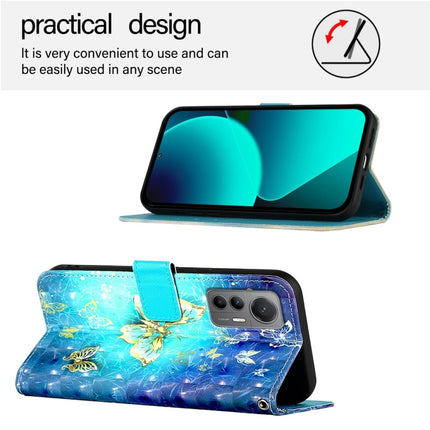 3D Painting Horizontal Flip Leather Phone Case, For Xiaomi 12 Lite, For Xiaomi Civi 1S, For Xiaomi Poco X3 GT