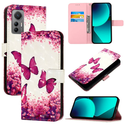 3D Painting Horizontal Flip Leather Phone Case, For Xiaomi 12 Lite, For Xiaomi Civi 1S, For Xiaomi Poco X3 GT