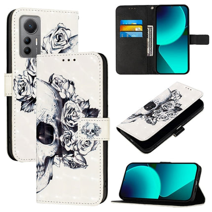 3D Painting Horizontal Flip Leather Phone Case, For Xiaomi 12 Lite, For Xiaomi Civi 1S, For Xiaomi Poco X3 GT