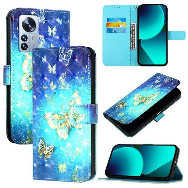 3D Painting Horizontal Flip Leather Phone Case, For Xiaomi 12 Pro / 12S Pro, For Xiaomi 12 / 12X / 12S, For Xiaomi Poco X4 NFC