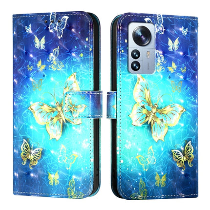 3D Painting Horizontal Flip Leather Phone Case, For Xiaomi 12 Pro / 12S Pro, For Xiaomi 12 / 12X / 12S, For Xiaomi Poco X4 NFC