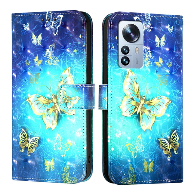 3D Painting Horizontal Flip Leather Phone Case, For Xiaomi 12 Pro / 12S Pro, For Xiaomi 12 / 12X / 12S, For Xiaomi Poco X4 NFC